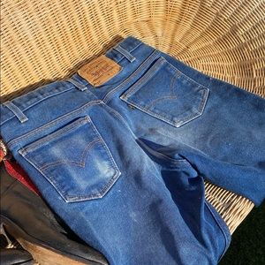 Vintage, awesome softness and distress. Levi 517 denim.